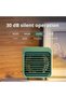 Air conditioner fan with water tank, 3-speed fan, strong airflow, portable rechargeable air cooler, electric fan - white - 4