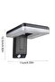 Outdoor Waterproof Solar Wall Light with Motion Sensor Security Light Foldable Weatherproof Black LED Lamp No Power Required for Stairs Balcony Patio - 3