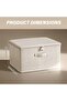 1 Lockable Cotton/Linen Storage Box (40×30×21 cm) - Large Capacity Clothing Storage Organizer for Wardrobes, Bedrooms & Home - 6