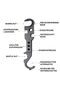 Disassembly tools, combination wrench, 31cm wrench, made of high-strength metal, a universal tool suitable for DIY enthusiasts and professionals. - 2