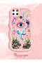 Realme C21Y/C25Y Compatible Colorful Psychedelic Eye Mushroom Drawing Flat Print Case