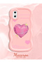 iPhone X/Xs Compatible Silicone Phone Case with Sweet Pink Heart Motifs in Three Color Options