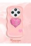 Redmi A4 Compatible Silicone Phone Case with Sweet Pink Heart Motifs Three Color Options