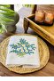 100% Cotton White Embroidered Towel - 3