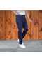 Men's Regular Fit Zippered Lycra Jeans with Tubular Legs - 2