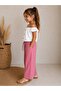 100% Cotton Gofreli Blouse, Special Pattern Gray Striped Cotton/Linen Trouser Set, Comfortable Fit - 2