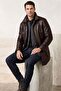 Dean Brown Genuine Leather Men's Coat - 4