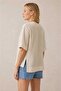Women's V-Neck Muslin Blouse - 3