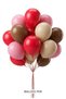 Pink Romance Concept 20-Piece Pastel Red Pink Sea Sand Brown Romantic Balloon Set
