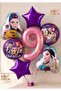 K-Pop Balloon Set 9Th Birthday Balloon Set 7 Piece Demon Hunters Themed Balloon Set