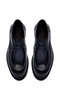 حذاء كاجوال رجالي من الجلد باللون الأزرق الداكن ونعل سميك ورباط WM680016DV - 4