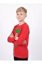 Boy's Round Neck Sweatshirt with Print Detail - 4
