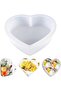 Large Silicone Heart-Shaped Resin Mold for Epoxy Crafts, Flower Preservation, Decoration and DIY Projects, Various Designs