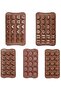 5 chocolate molds, silicone molds, non-stick mold for chocolate, 3D silicone mold for cake, chocolate, jelly