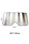 Two universal car windshield sunshades, front windshield heat protection covers, car sunshades to keep your car cool, suitable for all cars, 130*60CM - 2