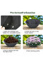 (14-inch) Three-pc hanging basket liner, flower pot liner, window frame hanging flower pot installation, simple moisture-retaining hanging basket... - 3
