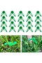 20-Pack Green 360° Adjustable Plant Bending Clips, 35 x 10 x 2 mm, Low-Stress Stem Training