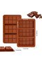 This 2-piece deep chocolate mold set features a non-stick coating and is made of BPA-free silicone, suitable for making candies and jellies. - 5