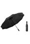 Large windproof umbrella, black UV-resistant coating, rain and sun protection, automatic easy opening and closing, durable and lightweight