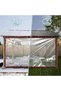 Transparent Heavy-Duty Waterproof Plastic Tarpaulin with Eyelets for Patio Fencing & Greenhouse (2x4m) - 4