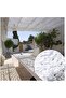Sunshade sail, white camouflage, 3x4 meter rectangular, UV protection - 3