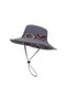 Women's sun hat, jungle hat, universal size, UV protection, foldable brim, suitable for hiking, cycling, fishing, and the beach (grey). - 2