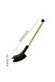 Toilet brush with hanging loop, curved brush head, built-in hair removal comb - 2