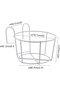 Round hanging flower pots for balcony and garden - Decorative flower pot holders - 2