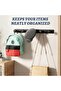 Suitable for Set of 2 Wall Coat Racks No Drill 5 Hooks Per Rack Black Easy Assembly Hallway - 2