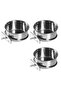 Bird feeders – Rust resistant – 3-piece set – with hanging device – Stainless steel – Suitable for small animals