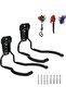 2-Pack Brush Cutter Wall Mount Brackets, Universal Lawnmower Wall Hooks, Gardening Tool Wall Mount Brackets