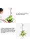 6-Piece Retractable Plant Stand with Wheels (white), height adjustable heavy-duty hanging plant holder. - 6