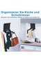 2 pieces No-drill hair dryer holder, hair dryer holder, hair dryer holder, hair dryer holder, black - 3