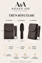 Viral Vegan Leather Card Holder Wallet & Keychain Set |   Cash Money Box with Gift Box - 2