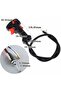 Brush cutter handle with throttle release line - 2
