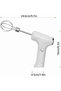Electric hand mixer with 2 mixing blades, household electric egg beater, 3 speed modes for whipping milk, mixing pudding, cookie, cake batter - 2