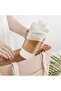 Coffee mixing cup, electric protein powder shaker, 400ml leak-proof one-button portable mixing cup, white. - 5
