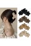 4-piece hair clip set - Large non-slip matte claw clips, suitable for women, beach hair accessories