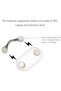 Magnetic glasses holder (2-piece), stainless steel glasses holder, magnetic pin for all clothing - 5