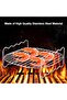 Double-layer air fryer rack, double-layer design with stainless steel baking tray, suitable for air fryers. - 6