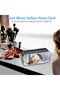 Bedside Alarm Clock Radio Bluetooth Speakers Digital for Bedroom Portable Mirror Dual Alarm Snooze LED Display 3 Levels Dimmable USB Rechargeable - 2