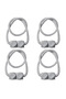 Curtain ribbons, curtain fasteners, curtain tiebacks, magnetic curtain tiebacks, 4-piece decorative curtain fastener woven curtain fixation set