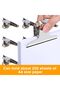 100mm bull's head clips, 10 metal bull's head clips, silver bull's head clip folders, metal hinge clips, photo, office, and school paper clips. - 5