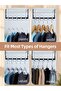 Space-saving 10-piece hanger pack, high-quality smart hanger hooks, sturdy five-hole stackable hanger. - 4