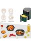 2-Piece Silicone Baking Mold for Air Fryers - Air Fryer Baking Paper Mold, Air Fryer Accessories (Gray) - 2