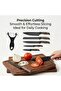 6 Piece Kitchen Knife Set - Ultra Sharp Chef Knife Set with Ergonomic Handle & Peeler for Home Cooks, Professional Chefs - Precision Cooking Cutlery for Everyday Meal Prep & Modern Home Kitchens - 6