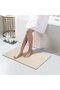 Absorbent Bathroom Mat, 90x60 cm, Beige, quick-drying, absorbent, Diatomaceous Earth Material, Door Mat, Shower Mat, Anti-slip Shower Mat - 2