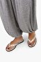 Women's Calia Ecru Skin-Studded Slippers