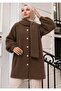 Women's Scarf-Beard Cardigan - Coat - 4