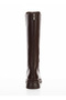 Women's Genuine Leather Lace-Up Boots with Back Zipper - 7